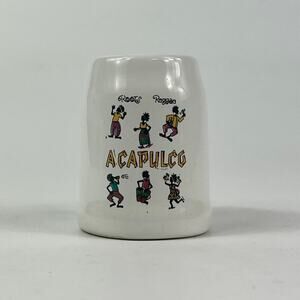 Acapulco Mexico Miniature Novelty Mug Cup Travel Souvenir Roots Reggae Vintage